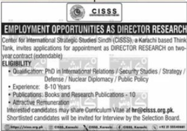 Center For International Strategic Studies CISS Apply Jobs 2025 Center For International Strategic Studies CISS Job 2025